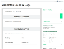 Tablet Screenshot of manhattanbread.com